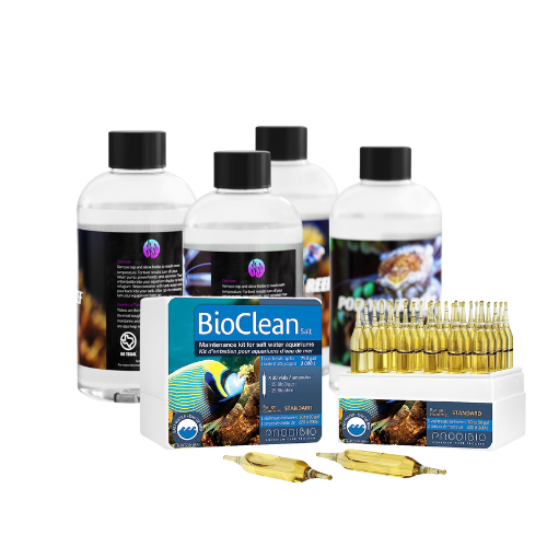 Pod Your Reef Healthy Reef Bundle Two bottles of tisbe two bottles of apo and Prodibio BioClean