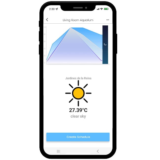 Illumagic ios app showing weather