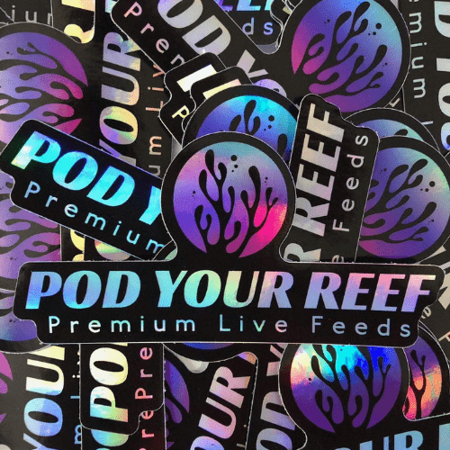 Pod Your Reef Logo (3) Sticker Pack