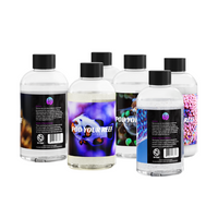 Texas Reef Bundle composed of tisbe, apo, rotifers, tigs and reef clarify from pod your reef showing them grouped together and various angles of the labeling.