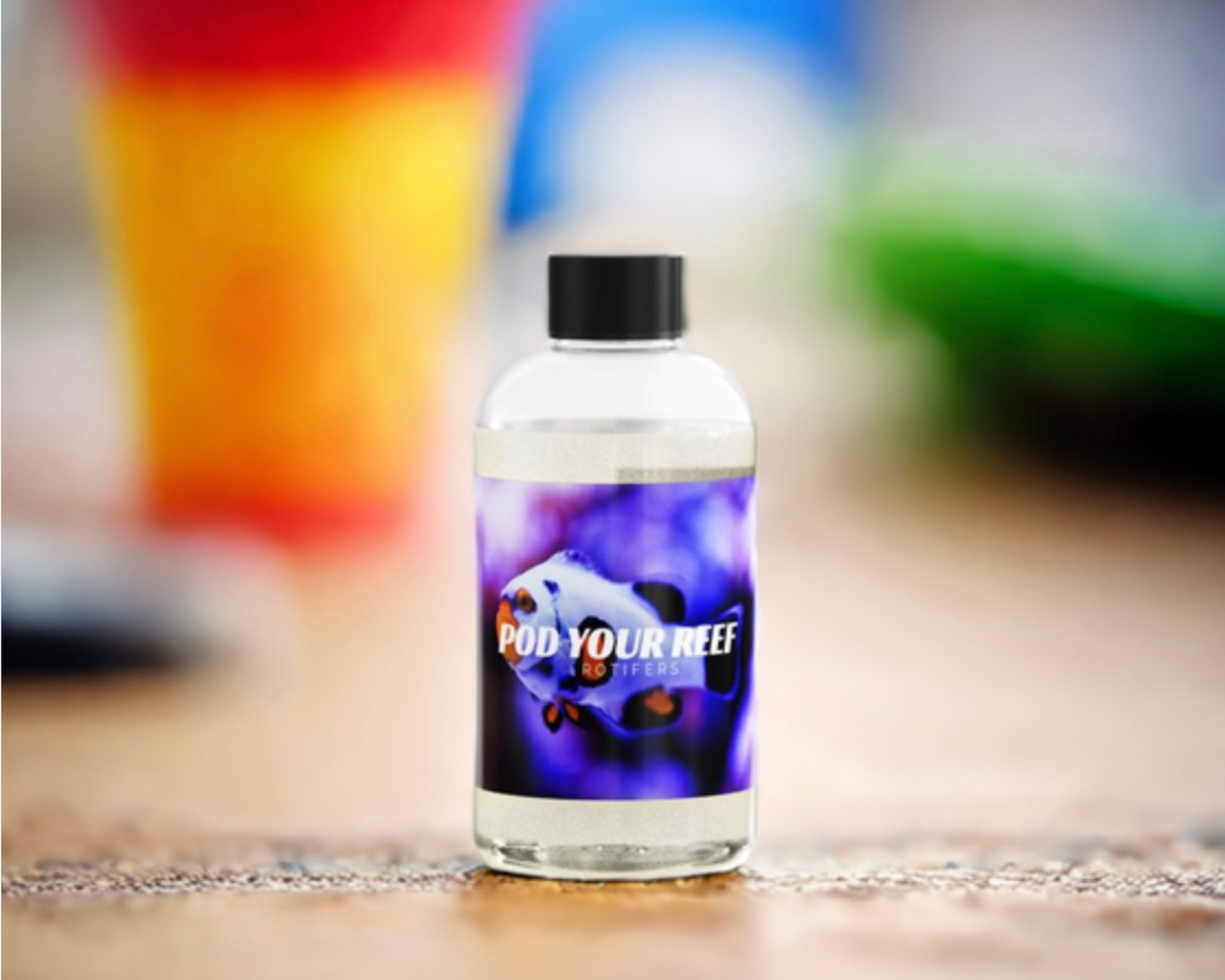 Product Image of Pod Your Reef Rotifers showing the category for Zooplankton including copepods and rotifers for marine tanks. 